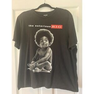 Old Navy Mens Graphic T SZ XXL The Notorious B.I.G. Biggie Smalls Short Sleeve